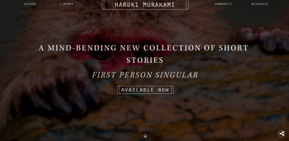 Haruki Murakami Community Website Page