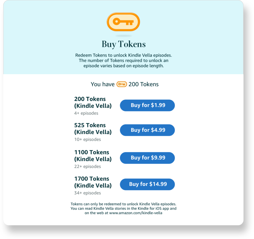 Kindle Vella Pricing Preview