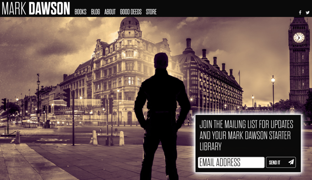 Mark Dawson's Website Homepage