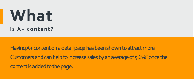 Amazon A+ content benefit