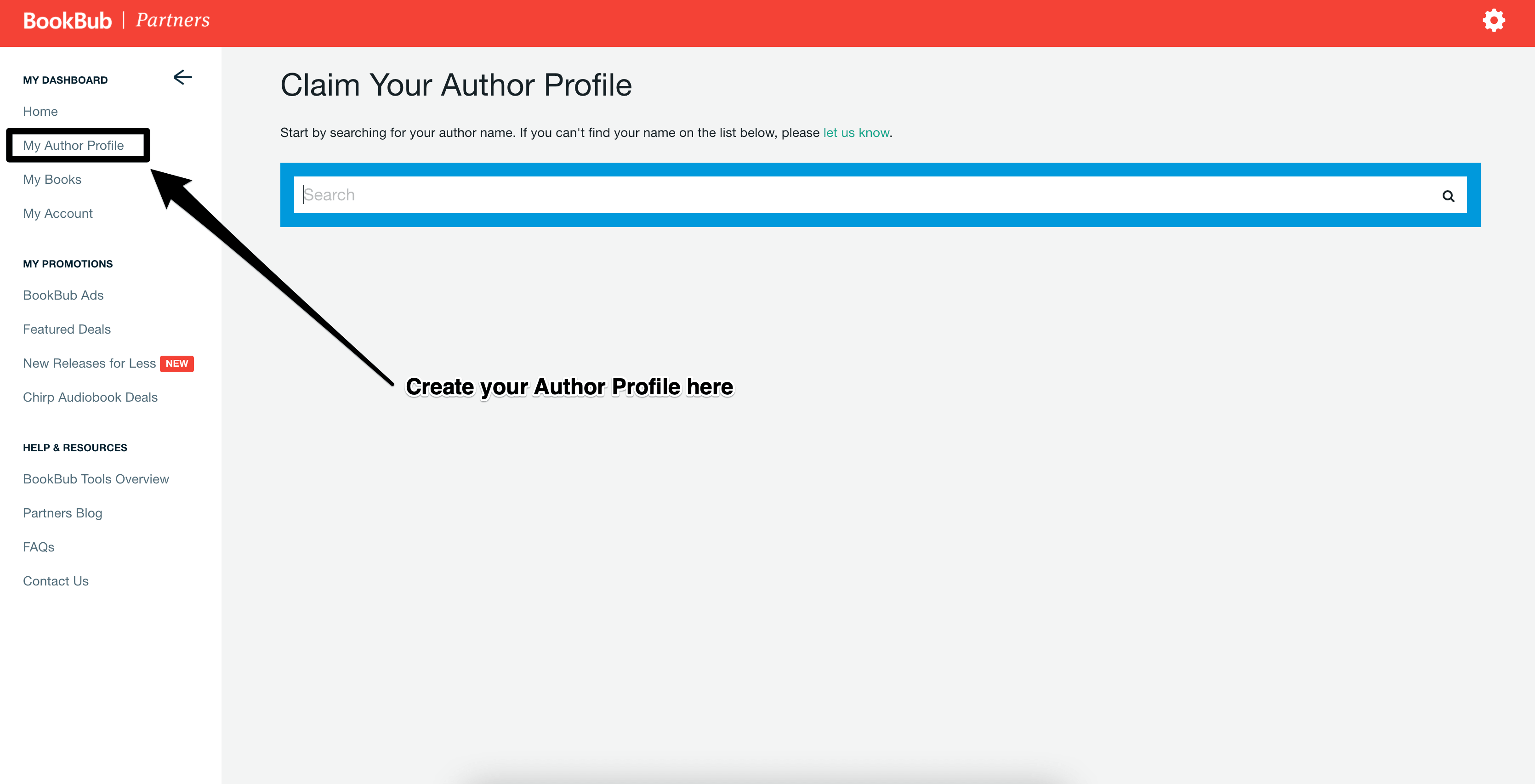 BookBub for authors signup 3