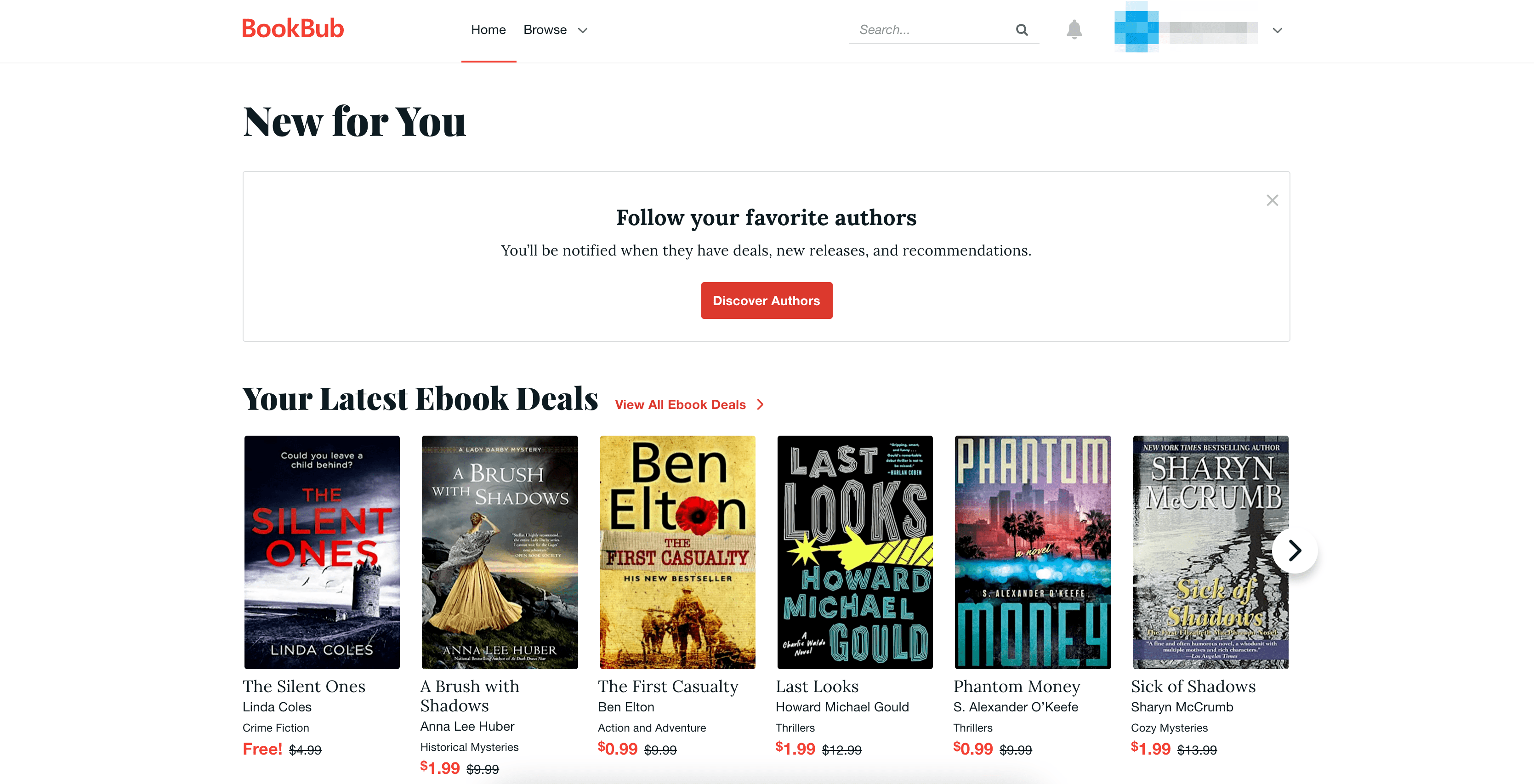 BookBub for authors: reader dashboard