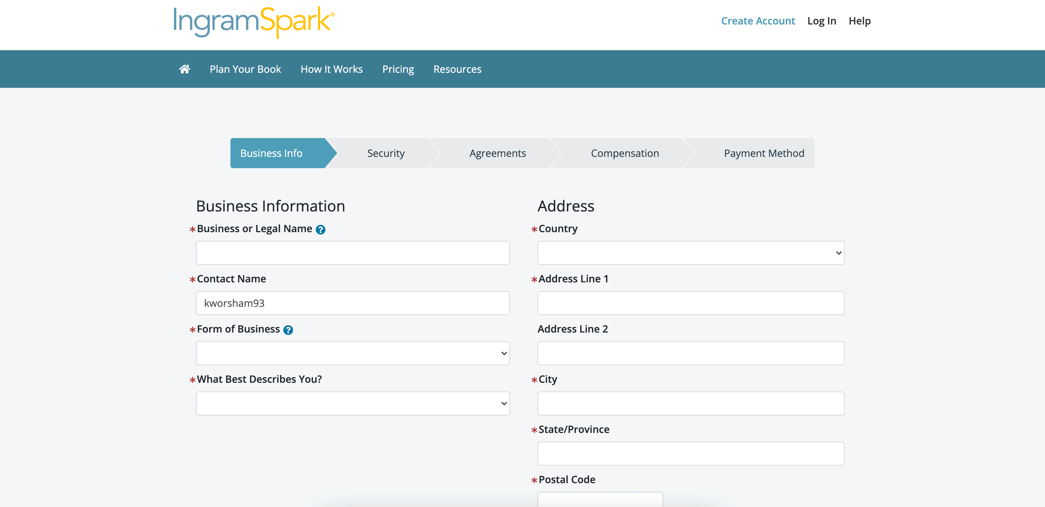 Set your IngramSpark account up