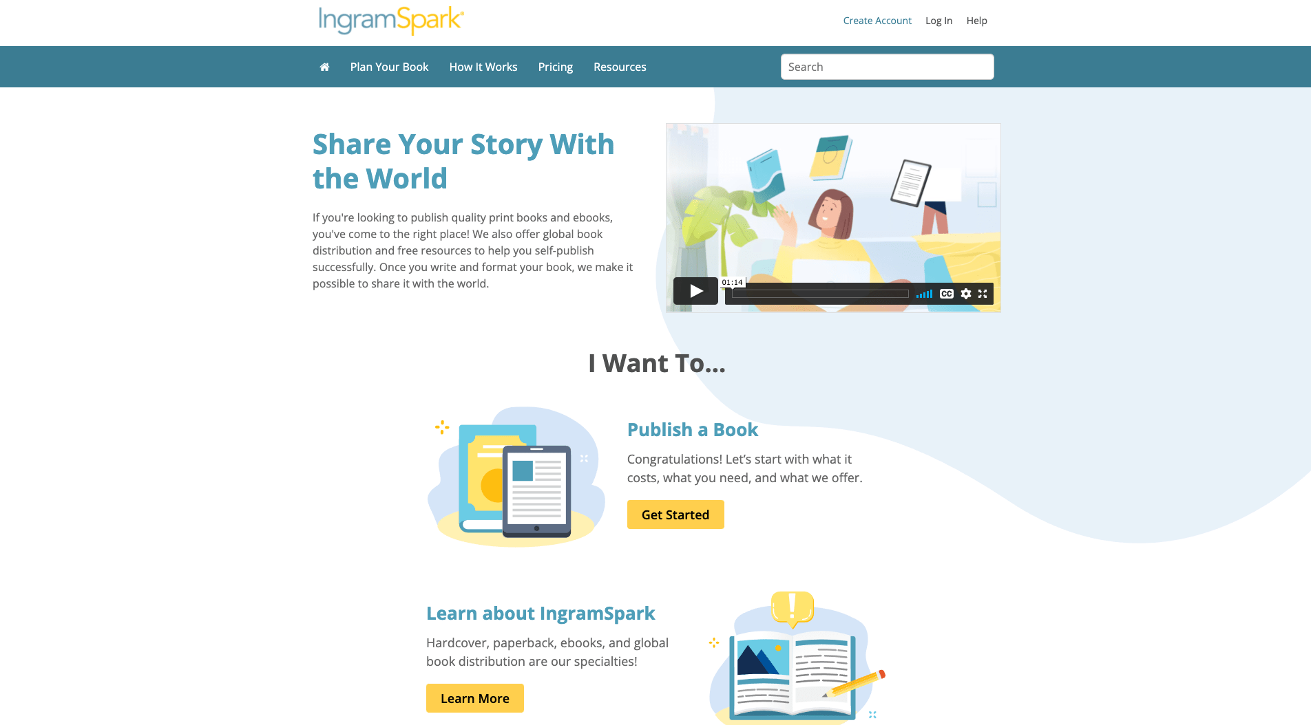 IngramSpark Home Page