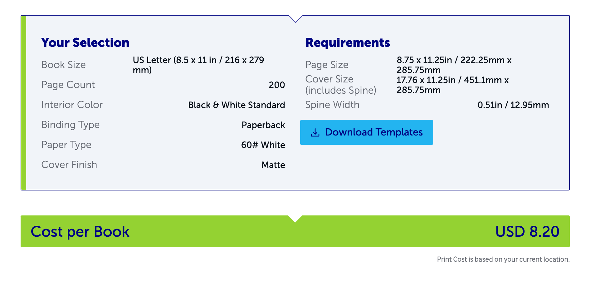 Lulu calculator example