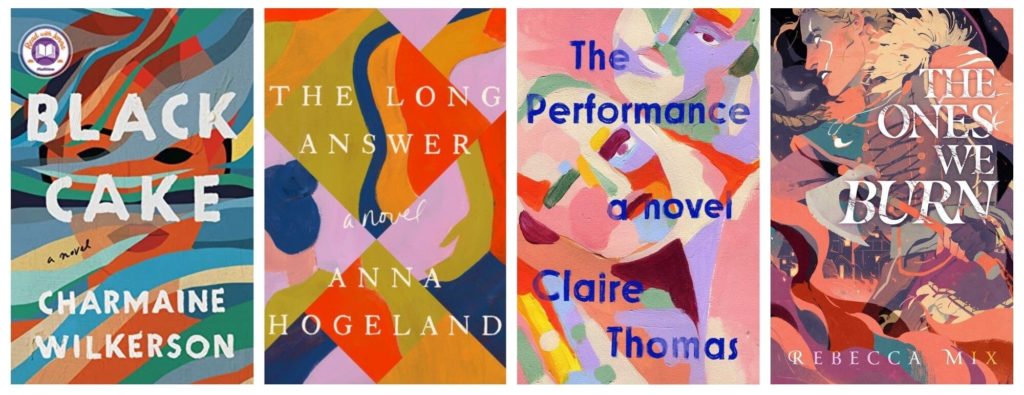 Abstract color blend book covers