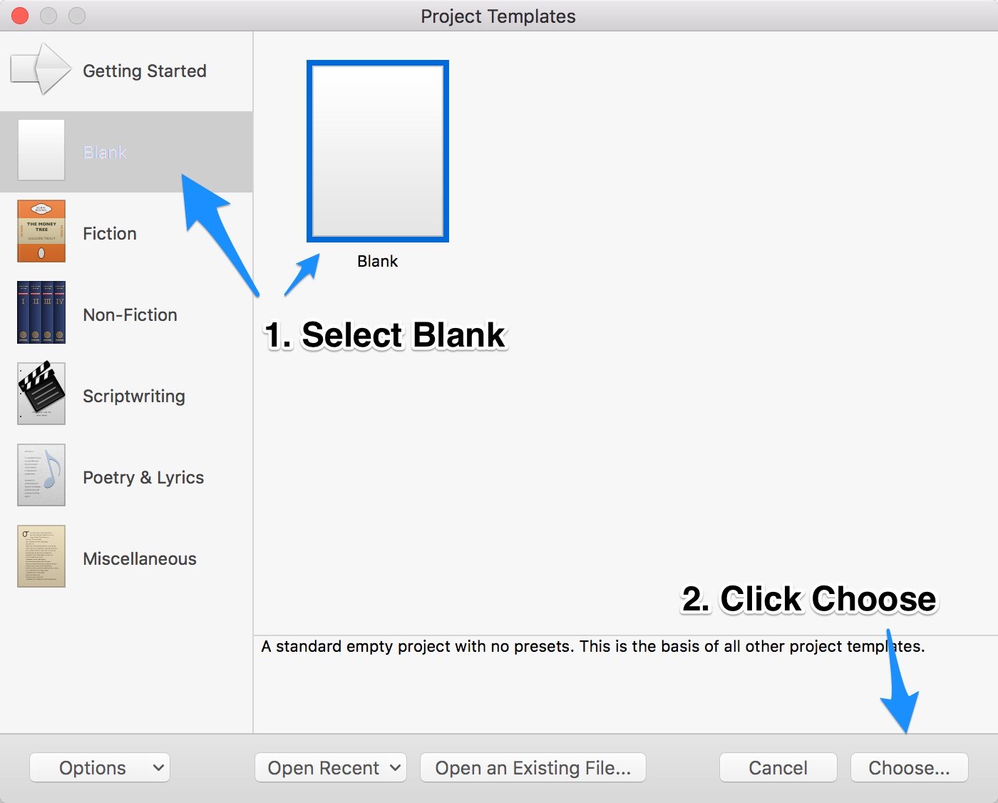 Blank Project How-To 2