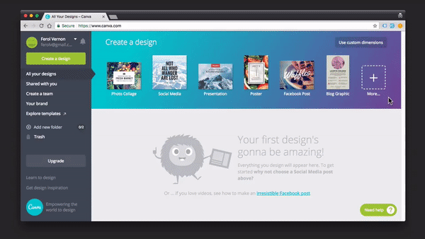 Creating a Facebook Ad Image in Canva