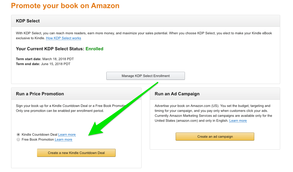 Amazon Kindle Countdown Deals